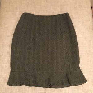I.N.C. International Concepts tweed ruffled skirt